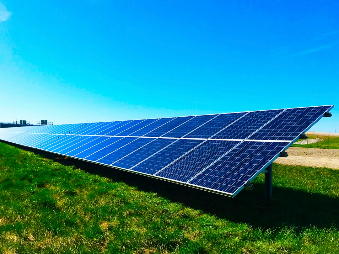 Ground-mounted photovoltaic panels